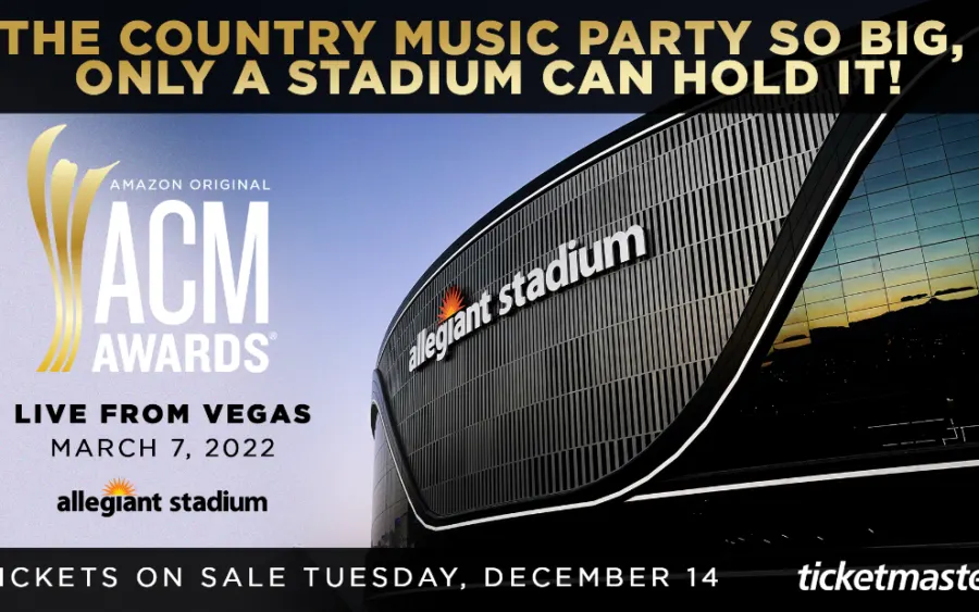 Ticket On-Sale Announced for the 57th Academy of Country Music Awards, Live from Allegiant Stadium in Las Vegas on March 7 Exclusively on Prime Video