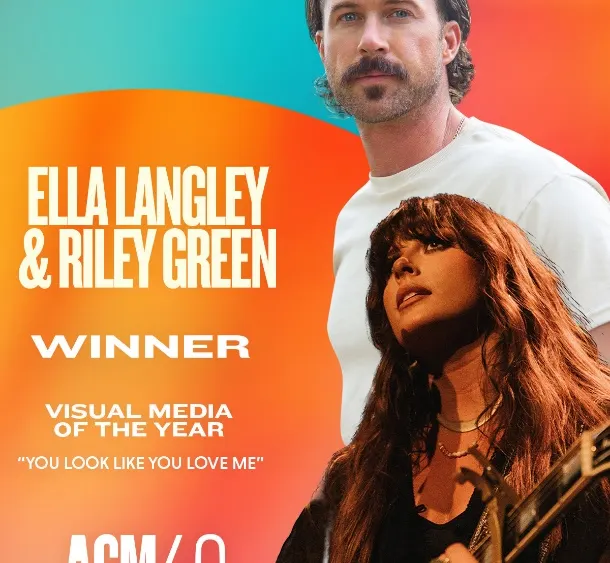 Ella Langley and Riley Green Surprised with ACM Award for Visual Media of the Year for “You Look Like You Love Me” Ahead of 60th ACM Awards on May 8