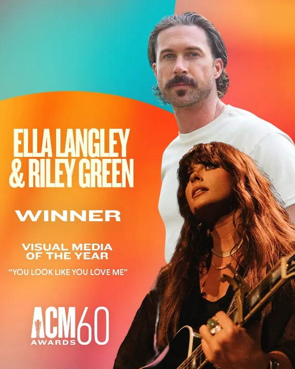 Ella Langley and Riley Green Surprised with ACM Award for Visual Media of the Year for “You Look Like You Love Me” Ahead of 60th ACM Awards on May 8