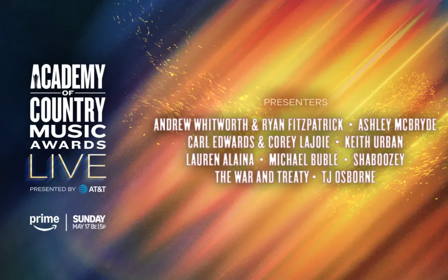Andrew Whitworth, Ashley Mcbryde, Carl Edwards, Corey Lajoie, Keith Urban, Lauren Alaina, Michael Bublé, Ryan Fitzpatrick, Shaboozey, the War and Treaty, and Tj Osborne Announced as Presenters for the 61st Academy of Country Music Awards